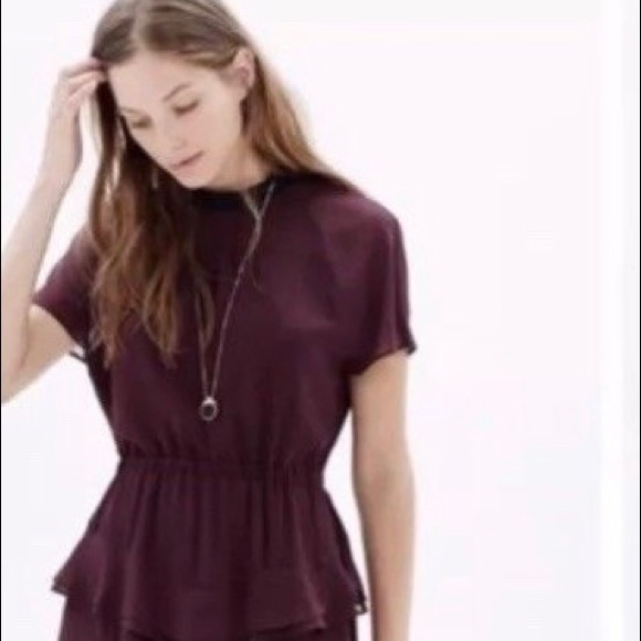 Madewell Dresses & Skirts - Madewell Radiant dress in maroon, size 8